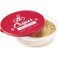 Conservation Alimentaire<Gifi Boîte à crêpes ronde avec couvercle design rouge