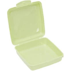 Conservation Alimentaire<Gifi Boîte à goûter carrée plastique vert 15x14,5xH5cm