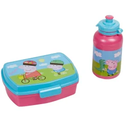 Gifi Boîte à goûter et gourde Peppa Pig| Conservation Alimentaire
