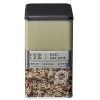 Conservation Alimentaire<Gifi Boîte à riz carrée en métal décorée beige