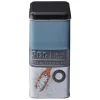 Conservation Alimentaire<Gifi Boîte à sel carrée en métal décorée bleu gris