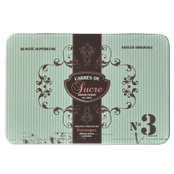 Gifi Boîte à sucre en métal design vintage romantique vert d'eau| Vaisselle Et Accessoires De Table