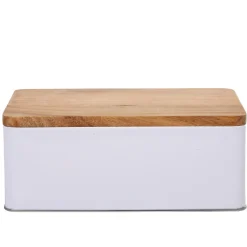 Conservation Alimentaire<Gifi Boîte à sucre rectangulaire blanc naturel