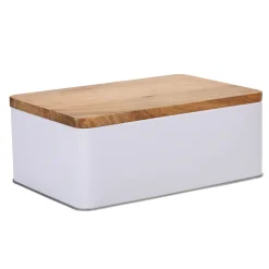 Conservation Alimentaire<Gifi Boîte à sucre rectangulaire blanc naturel