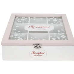 Gifi Boîte à thé motif fleur de cerisier| Vaisselle Et Accessoires De Table