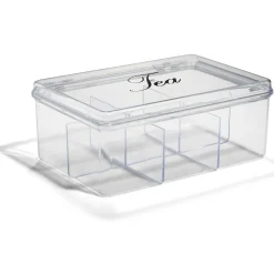 Conservation Alimentaire<Gifi Boîte à thé plastique transparent 21,5x15x8,5cm