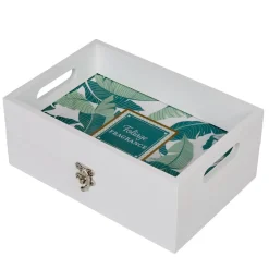 Vaisselle Et Accessoires De Table<Gifi Boîte à thé plateau 2 en 1