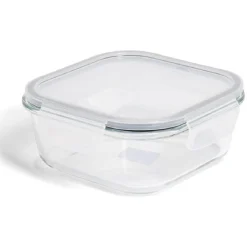 Conservation Alimentaire<Gifi Boîte alimentaire carrée en verre avec couvercle étanche à clips 800ml