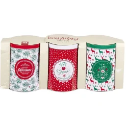 Gifi Boîte alimentaire design Noël métal x3| Vaisselle Et Accessoires De Table