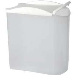Gifi Boîte alimentaire empilable transparente et blanche 1,25 L| Conservation Alimentaire