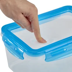 Gifi Boîte alimentaire en plastique avec couvercle flexible en silicone x2| Vaisselle Et Accessoires De Table