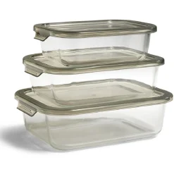 Conservation Alimentaire<Gifi Boîte alimentaire en verre avec couvercle étanche à clips 640ml