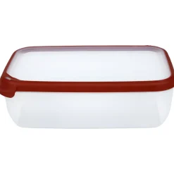 Conservation Alimentaire<Gifi Boîte alimentaire hermétique rectangulaire transparente et rouge 4 L