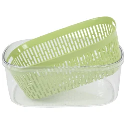 Conservation Alimentaire<Gifi Boîte alimentaire hermétique avec panier fraîcheur 4 L vert