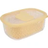 Conservation Alimentaire<Gifi Boîte alimentaire hermétique avec panier fraîcheur 4 L jaune