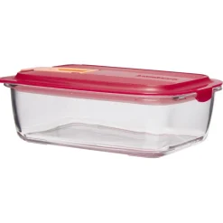Conservation Alimentaire<Gifi Boîte alimentaire Luminarc verre Esay Box transparent et rouge 122 cl