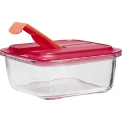 Conservation Alimentaire<Gifi Boîte alimentaire Luminarc verre Esay Box transparent et rouge 76 cl