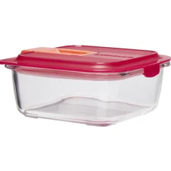 Conservation Alimentaire<Gifi Boîte alimentaire Luminarc verre Esay Box transparent et rouge 76 cl