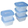 Conservation Alimentaire<Gifi Boîte alimentaire Take away 1.1 L transparente et bleue x5