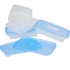 Conservation Alimentaire<Gifi Boîte alimentaire Take away 1 L transparente et bleue x4