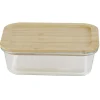Conservation Alimentaire<Gifi Boîte alimentaire verre avec couvercle bambou 1 000 ml
