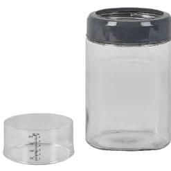 Gifi Boîte conservation verre 2 en 1 couvercle mesureur| Vaisselle Et Accessoires De Table