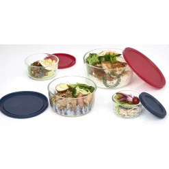 Gifi Boîte de conservation en verre x4| Vaisselle Et Accessoires De Table