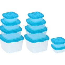 Vaisselle Et Accessoires De Table<Gifi Boîte de conservation transparente couvercle bleu x10