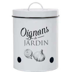 Conservation Alimentaire<Gifi Boîte de conservation vintage en métal pour oignons