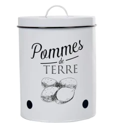 Conservation Alimentaire<Gifi Boîte de conservation vintage en métal pour pommes de terre