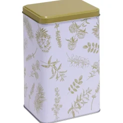 Conservation Alimentaire<Gifi Boîte en métal imprimé feuillage 13x10xH20cm