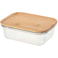 Conservation Alimentaire<Gifi Boîte en verre et bambou 1 L