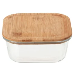 Conservation Alimentaire<Gifi Boîte en verre et bambou 800 ml