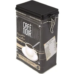 Conservation Alimentaire<Gifi Boîte rectangulaire en métal design café noir