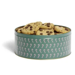Conservation Alimentaire<Gifi Boîte ronde en métal Ø22cm motif sucres d'orge rouge et vert