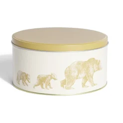 Conservation Alimentaire<Gifi Boîte ronde en métal Ø16,7cm motif ours jaune