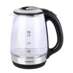 Petit Électroménager<Gifi Bouilloire en verre Homday électrique à LED bleu 1,7L