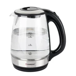 Petit Électroménager<Gifi Bouilloire en verre Homday électrique à LED bleu 1,7L