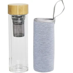 Gifi Bouteille à thé isotherme avec housse 330 ml| Vaisselle Et Accessoires De Table