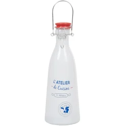 Gifi Bouteille de lait avec bouchon design L'atelier de cuisine| Vaisselle Et Accessoires De Table
