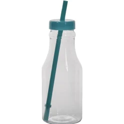 Gifi Bouteille en plastique avec paille colorée x10| Vaisselle Et Accessoires De Table