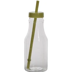 Gifi Bouteille en plastique avec paille colorée x10| Vaisselle Et Accessoires De Table
