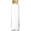 Gifi Bouteille en verre avec bouchon en bambou 750 ml| Vaisselle Et Accessoires De Table