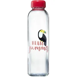Gifi Bouteille en verre motif exotique 500 ml| Vaisselle Et Accessoires De Table