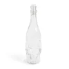 Gifi Bouteille Halloween 1L en verre forme tête de mort noire| Vaisselle Et Accessoires De Table