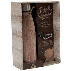 Conservation Alimentaire<Gifi Bouteille isotherme inox avec housse et mousqueton 480 ml