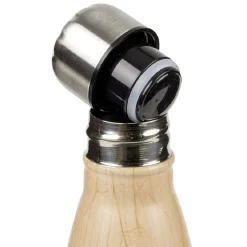 Conservation Alimentaire<Gifi Bouteille isotherme inox effet bois marron 500ml