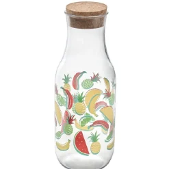 Gifi Bouteille plastique design fruits exotiques| Vaisselle Et Accessoires De Table