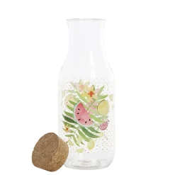 Vaisselle Et Accessoires De Table<Gifi Bouteille transparente motif fruits exotiques bouchon liège