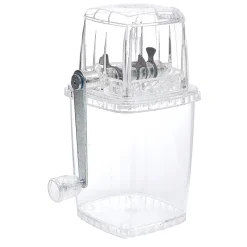 Gifi Broyeur à glaçon glace pilée acier inoxydable 15,5x11,5xH23,8cm| Vaisselle Et Accessoires De Table